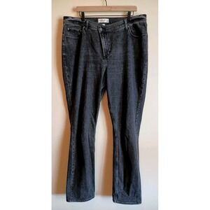 Abercrombie &‎ Fitch 90s Straight Ultra High Rise Balck Jeans Curve Love 34/18L